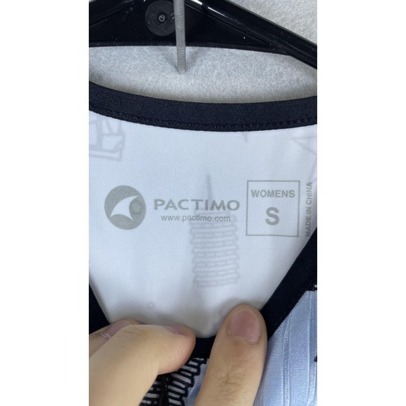 Pactimo Cycling Skinsuit Womens Small Blue SWAT Graphic Long Sleeve One Piece - Picture 5 of 11